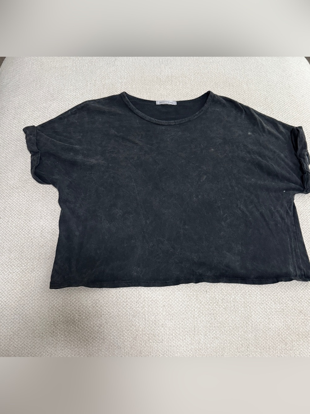 Caution to the Wind Dark Gray Tee